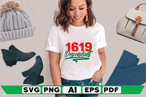 1619 Descendant: A Graphic Design Asset for Editorial & Website Use