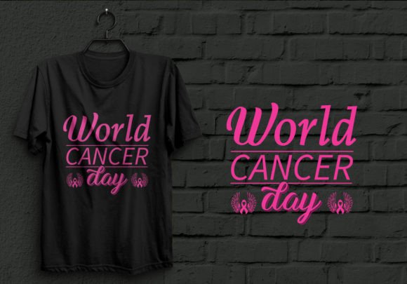 A Bold Graphic for World Cancer Day T-Shirt Designs
