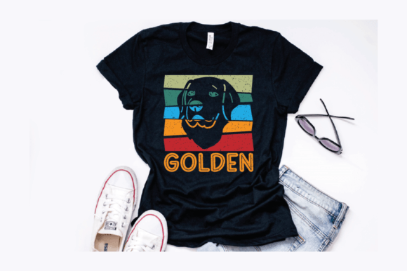 A Golden Retriever Design for Crafts & T-Shirts