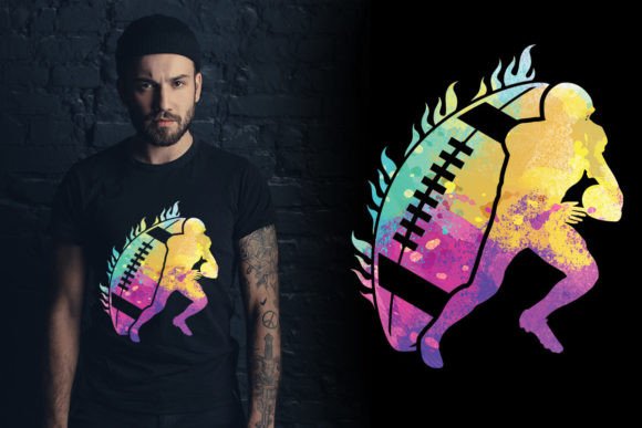 American Football Player T Shirt: Embroidery Design Review