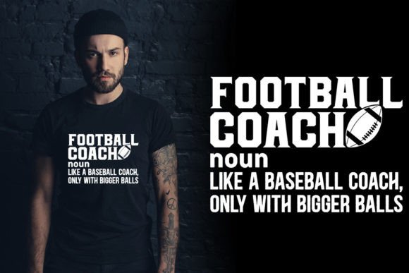 Football Coach Definition T-Shirt: Embroidery Potential