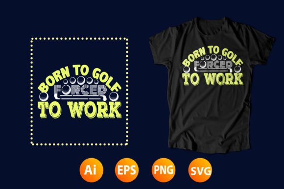 Golf Ball T-shirt Design 09: A Versatile Graphic Design Asset