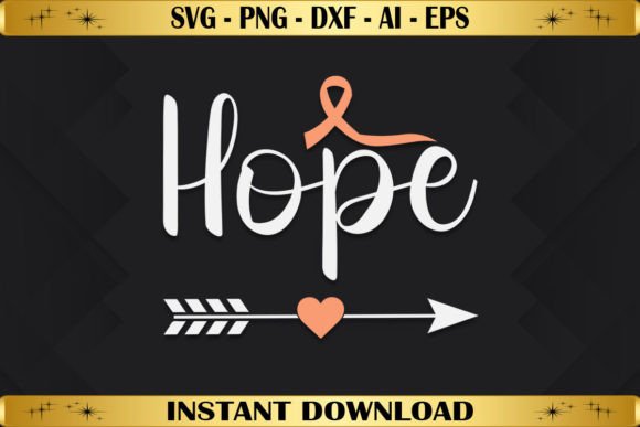 Hope Ribbon Graphics for T-Shirt Designs & Branding