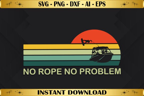 No Rope No Problem: A Playful T-Shirt Design Asset