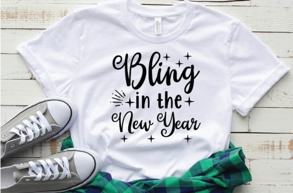 Reviewing Bling in the New Year Svg for T-Shirt Graphics