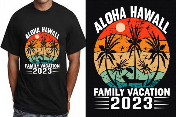 Reviewing the Retro Aloha Hawaii Graphics for T-Shirt Designs