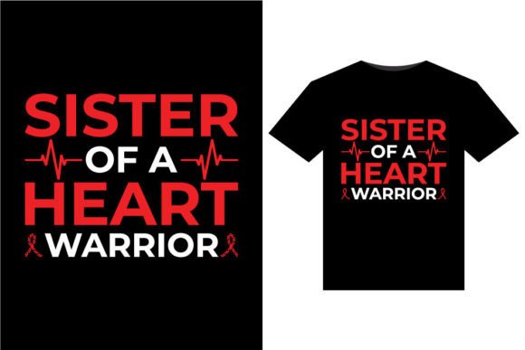Sister of a Heart Warrior T-Shirts Embroidery Review