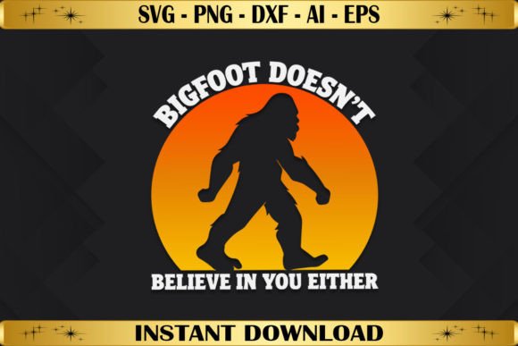 The Bigfoot Design for Playful Branding & T-Shirt Graphics