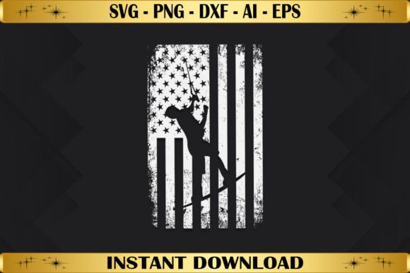 Wakeboarding US Flag Graphics for T-Shirt Designs and Branding